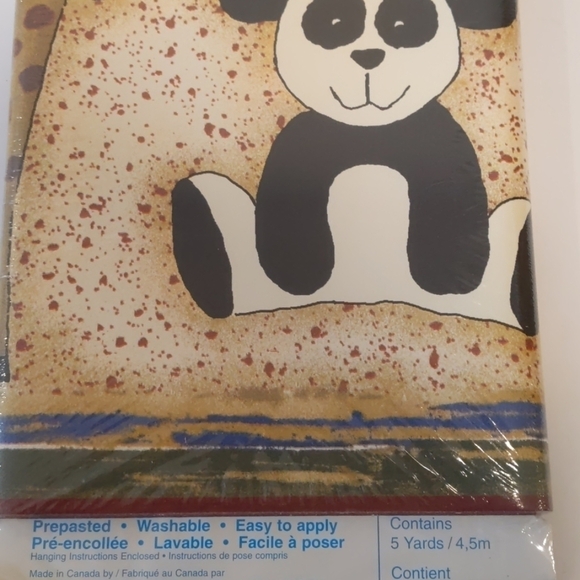 2/$20 JOLLY jumper zoo jungle animal wallpaper border - Picture 7 of 8